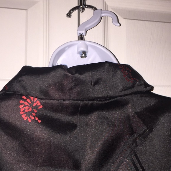 Les-Mantaux Burgundy & Black Swing Jacket Size Medium - Picture 6 of 15